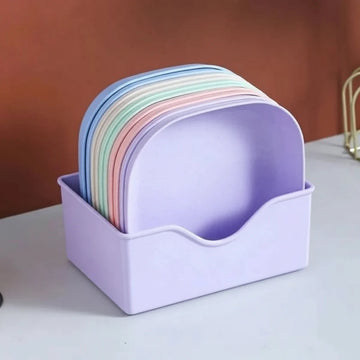 10pcs Plates Set With Holder