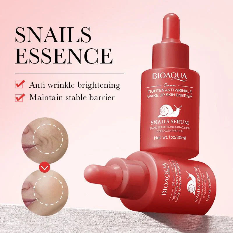 Bioaqua 3pcs/set Turmeric Snail Nicotinamide Moisturizing Face Serum - 30ml