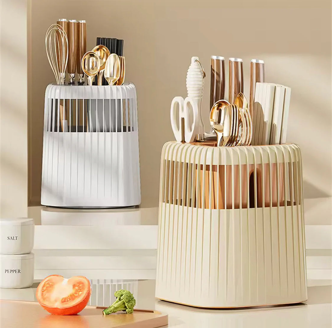 360 Rotating Knife and Kitchen Utensil Holder