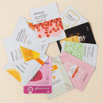 Moisturizing Face Sheet Masks - 10pcs