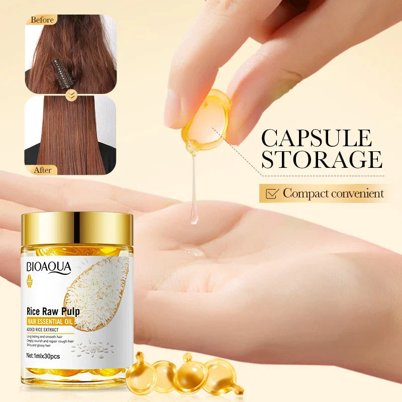 BIOAQUA Rice Raw Pulp Hair Essential Oil