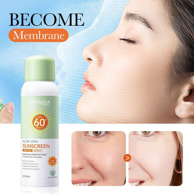 Bioaqua Aleo Vera Sunscreen Spary SPF60 Plus - 150ml
